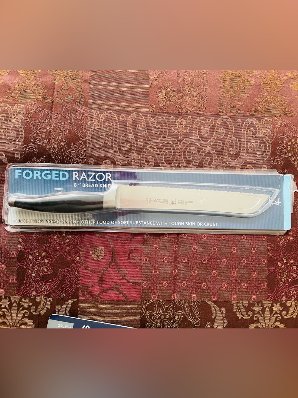 Henckels NWT Forged Razor 8” Serrated Bread Knife German Stainless Steel